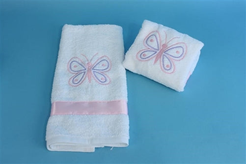 6 Piece - Butterfly Oil & Towel Set