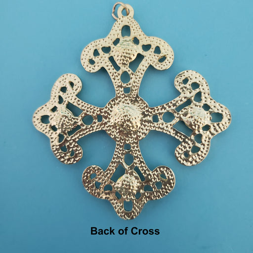 Centerpiece - Orthodox Cross with Emerald Jewels - Large or Small