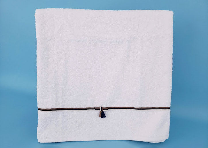 7 Piece Boy's Mediterranean White Ladopana Oil Towel Set (Up to 12 Months)