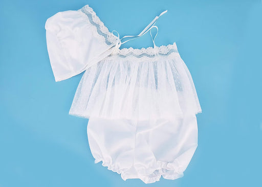 7 Piece - Girl's Ionian Christening Lathopana Set (3-12 month)