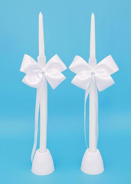 Simplicity Satin Tapered Candles - Set of 2